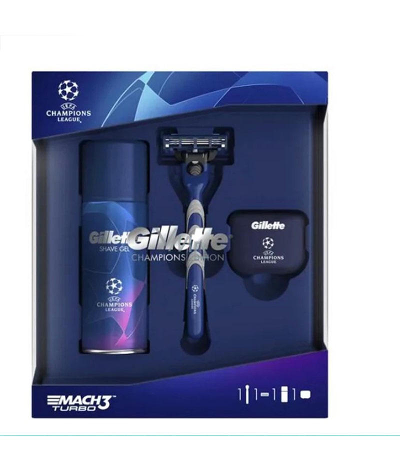 ست اصلاح ژیلت مدل Mach3 Turbo Champions |GILLETTE